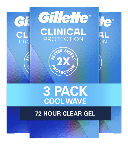 Gillette Clinical Strength Clear Gel Antitranspirante Y Des.