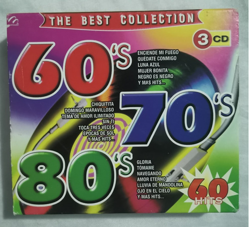 The Best Collection 60's 70's 80's 3 Cd's Original Sellados 