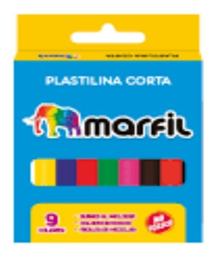 Imagen 1 de 1 de Plastilina Mafil Corta 9 Colores Al Mayor Y Detal