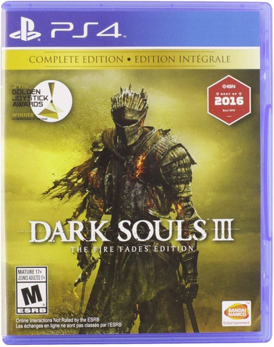 Dark Souls 3 The Fire Fades Edition.-ps4