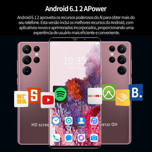 P Smartphone Android S22 5 Pulgadas Ram 512mb Rom 8gb Negro