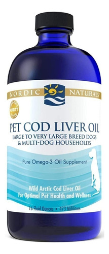 Aceite Hígado Bacalao Para Perro, 473 Ml, Nordic Naturals,