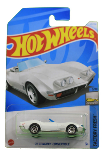 Hot Wheels Corvette 72 Stingray Convertible 1:64 Metal