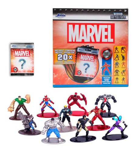 Jada Toys Marvel Nano Metalfigs 20 Figuras Metalicas 