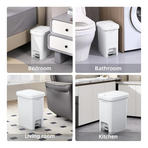 J1jbote De Basura Con Pedal Para Oficina, Dormitorio,