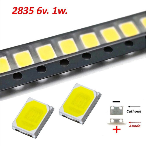 Led Smd 2835 6v. 1w. LG Lcd Blanca Fría - Pack 10 Uds.