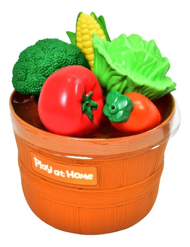 Verduras En Cesta 6 Piezas Didactico