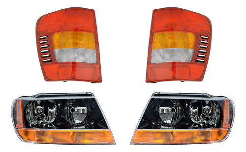 Set Calaveras + Faros Depo Grand Cherokee 1999-2004