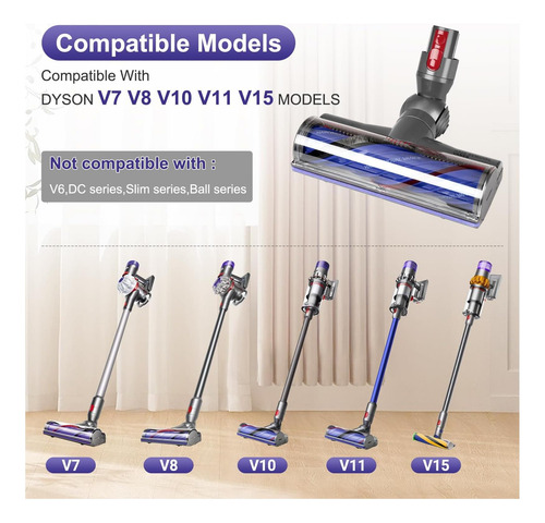 Reemplazo De La Cabeza Para Dyson V7 V8 V10 V11 V15 Cabezal