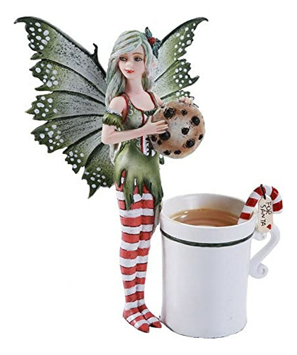 Amy Brown Chrismas Cup Fairy Dragon Fantasy Art Figura ...