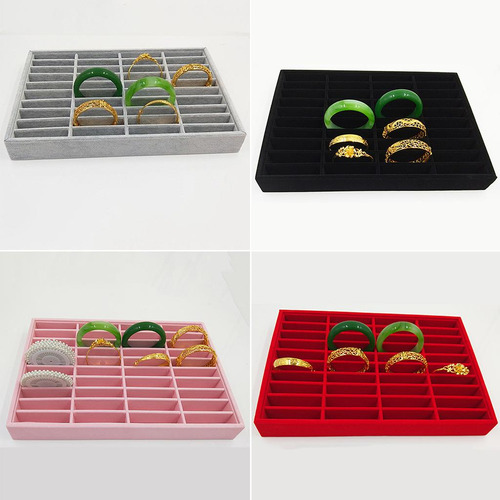 Bandeja De 40 Ranura Caja Estuche Para Brazalete Gris