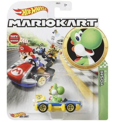 Aprovecha! Hot Wheels Mario Kart Yoshi Mach 8 Nintendo