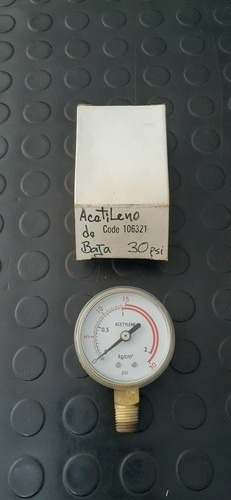 Reloj Manometro Acetileno De Baja Oxicorte 0 - 30psi 1/4