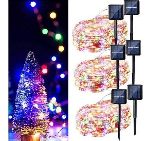 Luces Led Solares Para Decoración Navideña, Paquete De 6 [u]