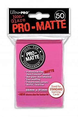 Fundas Ultra Pro  Promatte Card Game Mate Brillante Rosa 50 