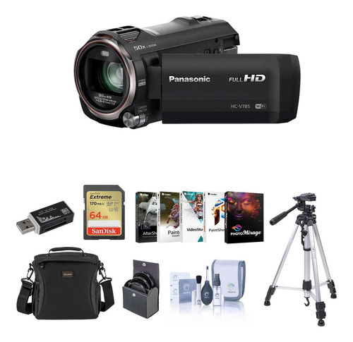Videocámara Panasonic Hc-v785k Full Hd Con Accesorios