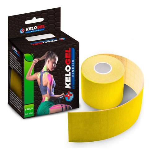 Fita Kinésio Tape Bandagem Elás. Kelogel Premium 5cmx5m 1un