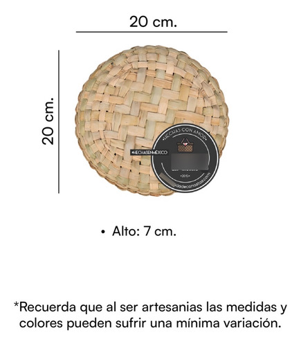 Set De 6 Tortilleros De Tule Para Medio Kilo. Restaurante.