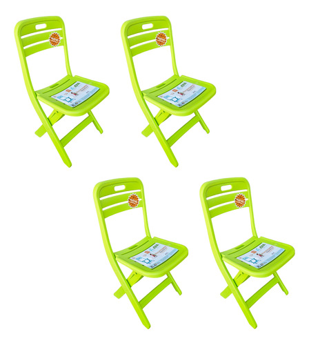 Silla Plegable Infantil Bambino Soporta 30 Kg Original 4 Pza
