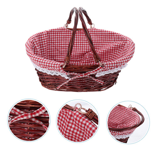 Cesta De Mimbre Para Pascua Cesta De Mimbre Cesta Tejida