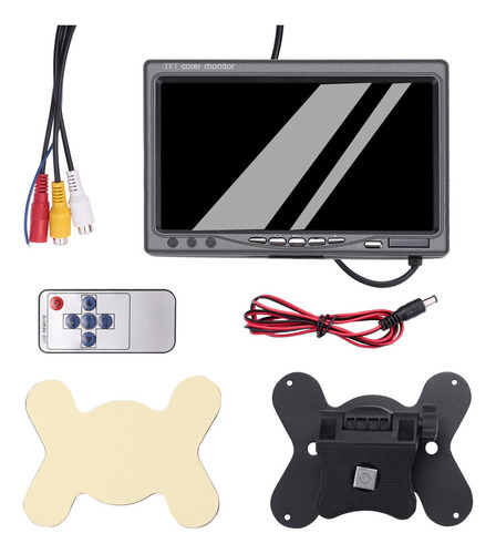 Monitor Tft Lcd Hd A Color De 7 Pulgadas Para Coche, Cctv, A