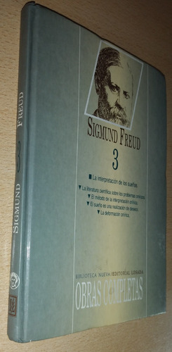 Obras Completas Tomo 3 Sigmund Freud Losada Tapa Dura