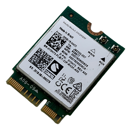 Placa Wifi Dual Band Dell Inspiron 15 3511 3510 - 9462ngw (Usado)