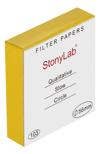 Stonylab Papel De Filtro Cualitativo, 100 Paquetes De Círcu