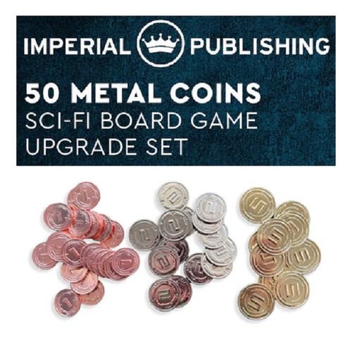 Imperial Publishing 50 Monedas De Metal Juego De Mesa