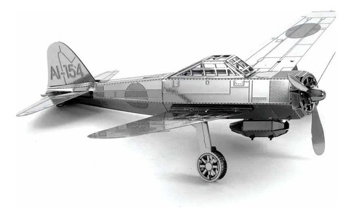 Rompecabezas 3d De Metal Diseño Avión Bombardero