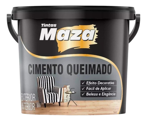 Cimento Queimado Revestimento Platina 5,6kg Maza