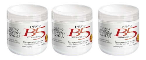 Mary Bosques Pro Vitamina B5 Pote Recuperador Capilar X3