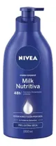 Comprar Crema Corporal Nivea Milk Nutritiva Piel Extra Seca 1 Litro Tipo De Envase Botella