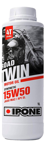 Aceite Motor Moto Semi Sintético 15w50 Road Twin Ipone  1lt