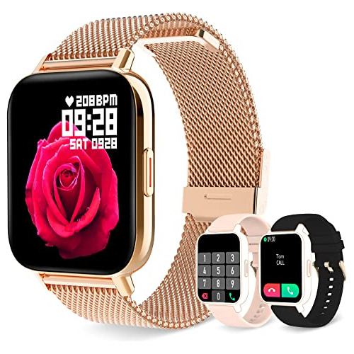 Smartwatch Mujeres (responder/hacer Llamadas), Monitor ...