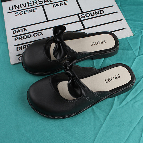 Sandalias Planas Con Lazo De Verano A La Moda Para Niñas