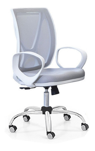 Silla Sillon Ejecutivo Full Blanco Escritorio Pc Gamer Mesh