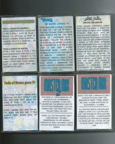 2 Cassettes O Cds Música Mezclada Dance 90s En Inglés (Usado)