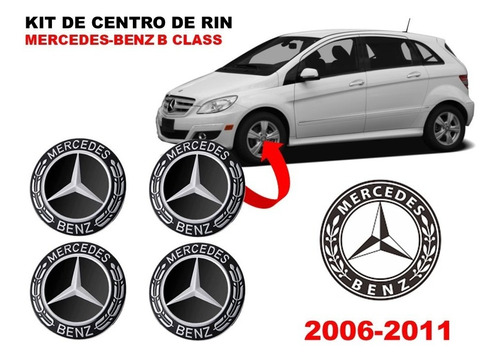 Kit De 4 Centros De Rin Mercedes-benz B Class 06-11 75 Mm