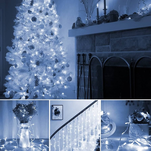 Serie De Luces Navideñas Led Blanca 700 Leds