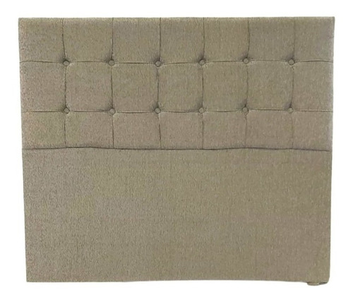 Respaldo Sommier King 2 Mts Chenille Capitone Cuadrado 