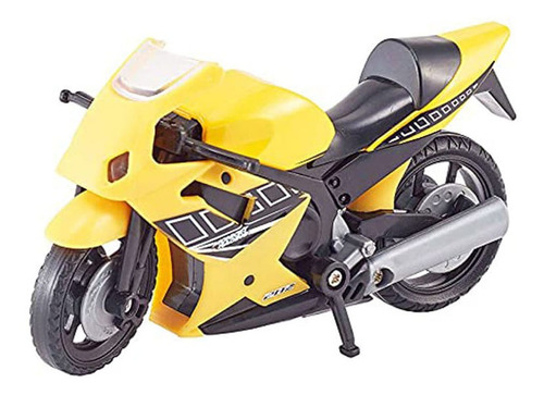 Motocicleta teamsterz 12cm Amarillo