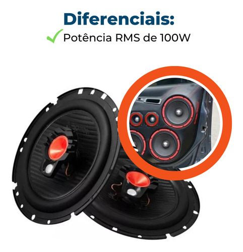 Alto Falante Porta Traseira Bbr6 Bomber Gm S10