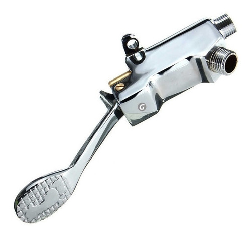 Imagen 7 de 7 de Válvula Llave De Pedal + Cuello Redondo Metálico + Acoples