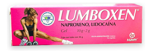 Lumboxen Rosa Gel Naproxeno Con Lidocaína C/35 G Maver