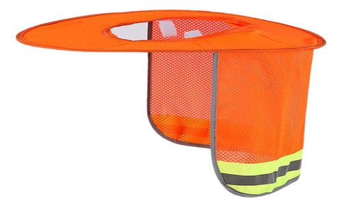Protector Solar Para Casco, Protección Solar De Ala Naranja