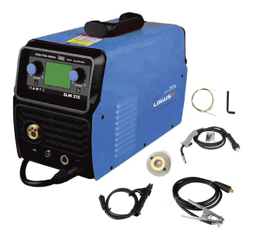 Imagen 1 de 8 de Soldadora Inverter Logus Slm-215p 3en1 Mig-tig-mma.