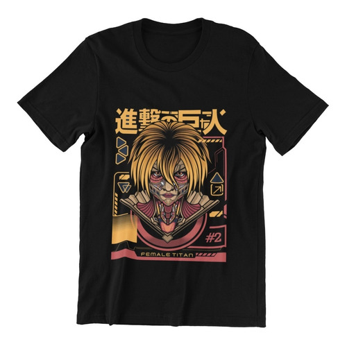 Polera Unisex Attack On Titan Anime Titan Femenino Algodon