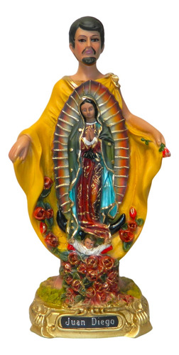 San Juan Diego Manto Virgen De Guadalupe 29x12cms Resina