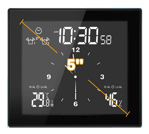 Reloj Digital Con Pantalla Lcd, Reloj De Cuenta Regresiva Pa